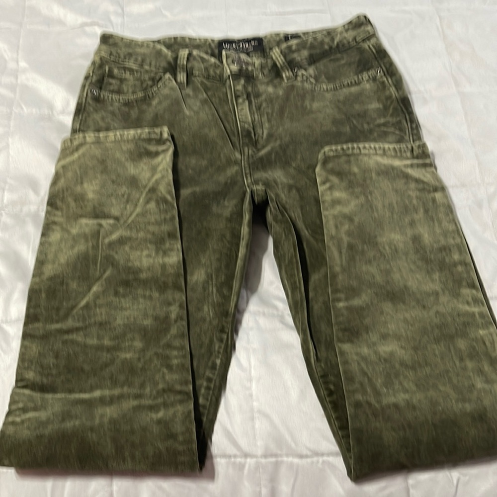 Lucky Brand brooke leggings Womens 8 29 Green Corduroy Jeans